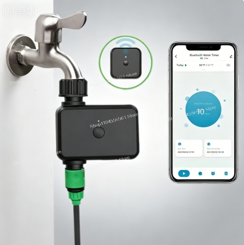 Smart Garden Valve - スマートWiFiガーデン散水タイマー：自動点滴灌漑コントローラー、アプリで遠隔操作できる芝生用ウォーターバルブ