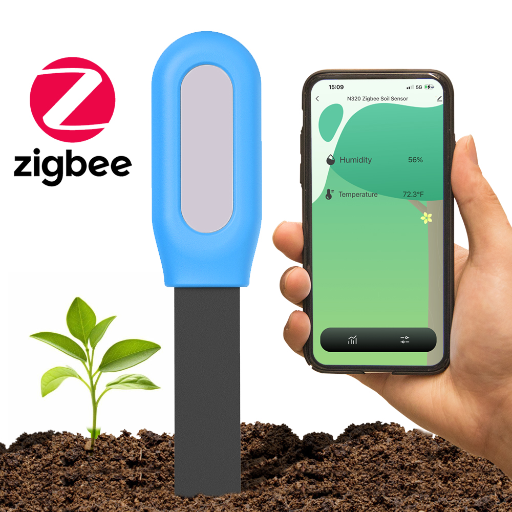 Smart Garden Moisture Sensor - 1 個 Tuya Zigbee 土壌センサー湿度温度水分検出器スマートライフホームアシスタントリアルタイムモニター植物庭用