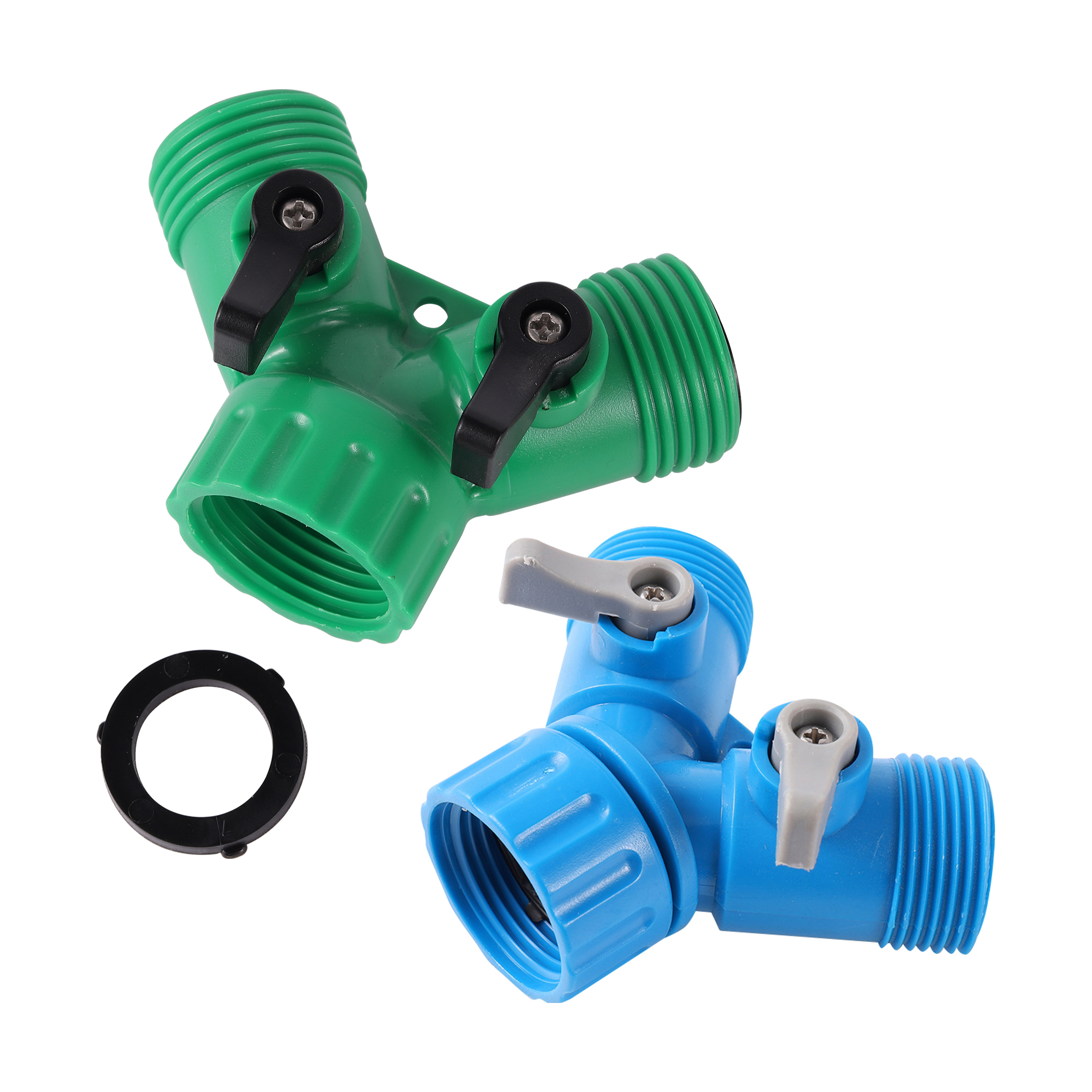 Smart Garden Hose Valve - ガーデンホースダイバーターホースYディストリビューターガーデンホース蛇口ディストリビューターYホースバルブコネクタアダプタ水流制御バルブ
