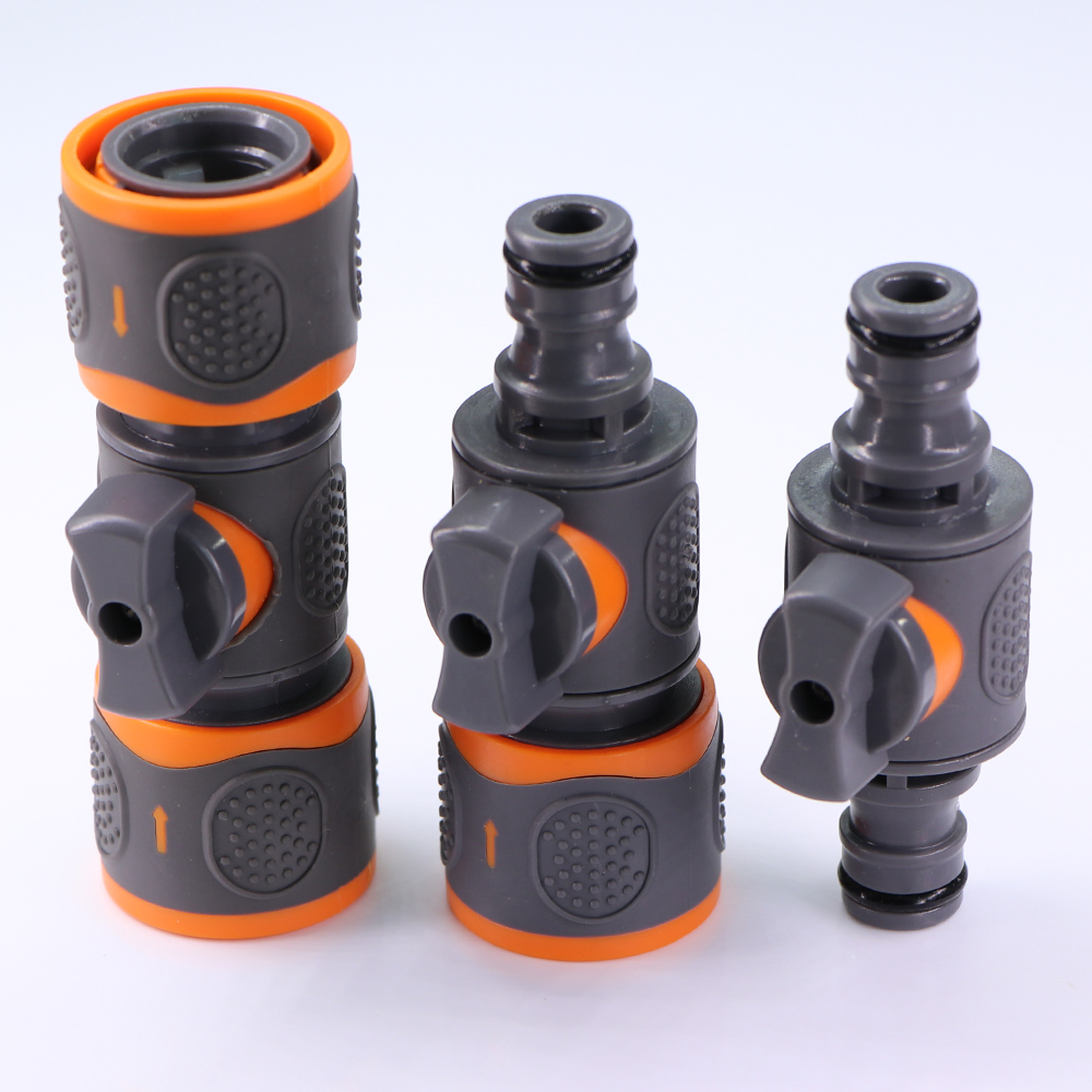 Smart Garden Hose Valve - バルブとアダプター,クイックコネクター,カップリング,ジョイント,庭の灌漑パイプ,チューブストップ,16mm, 1個