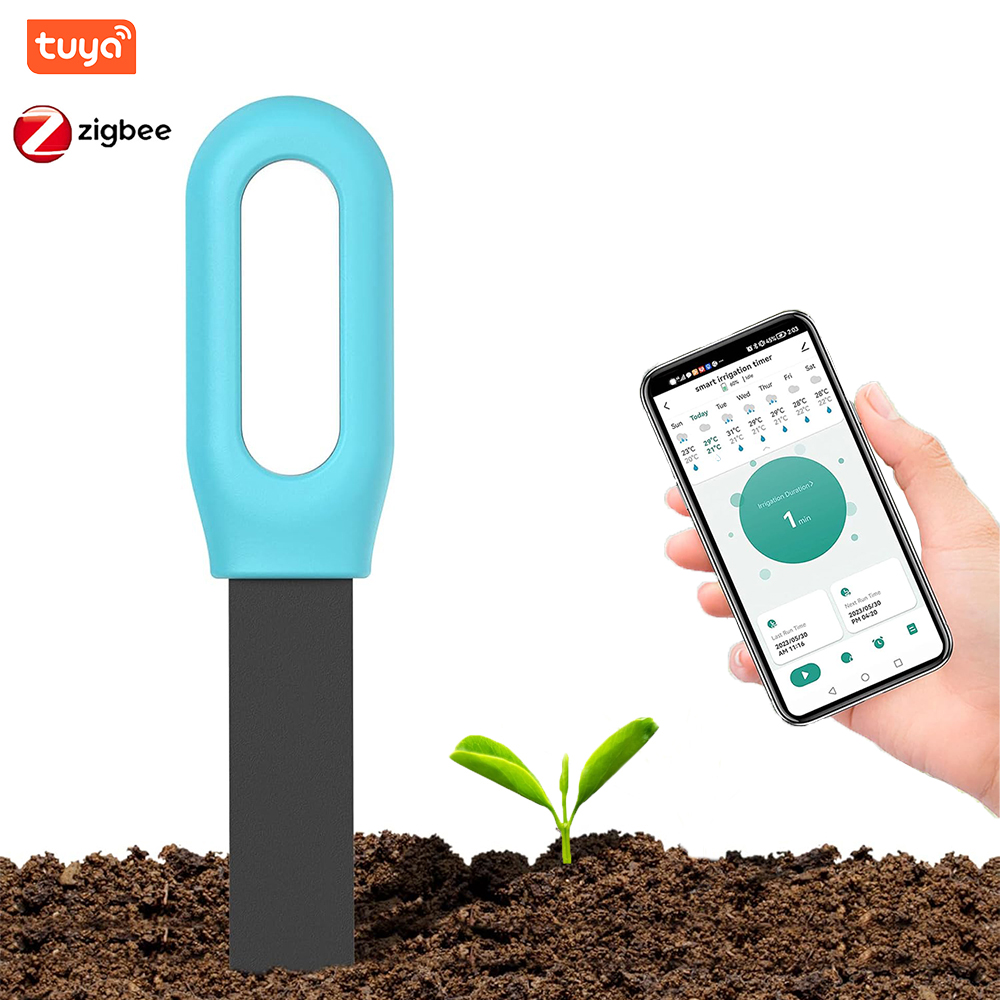 Smart Garden Moisture Sensor - Tuya Bluetooth Zigbee スマート土壌テスター湿度温度水分センサー携帯電話アプリリアルタイムモニター植物庭用