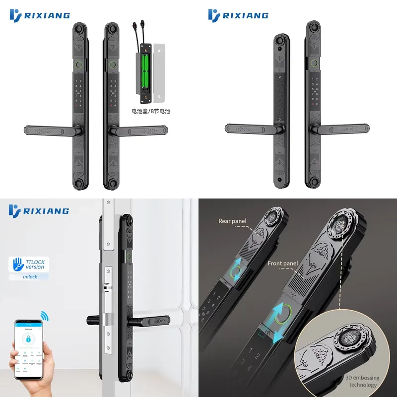 Smart Garden Door Lock - 2026 アルミスマートドアロック IP65 防水両面指紋ロック デュアル防水 Ttlock