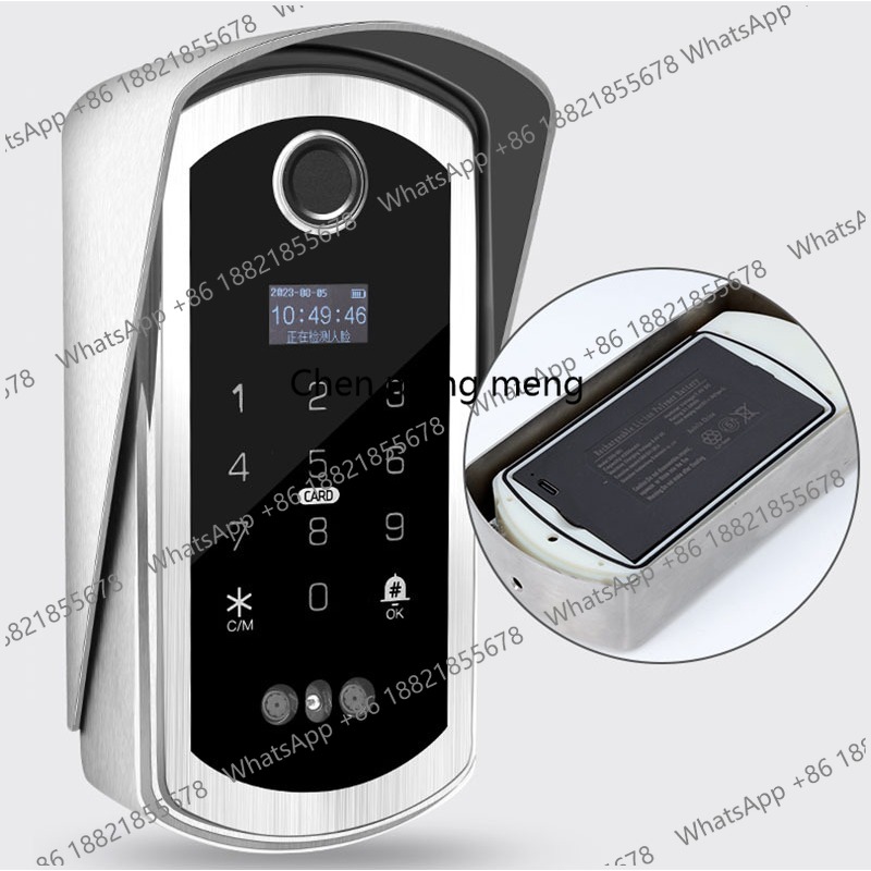 Smart Garden Lock - 分割指紋ロック 家庭用顔認証指紋ロック ガーデン落書き防止スマートロック