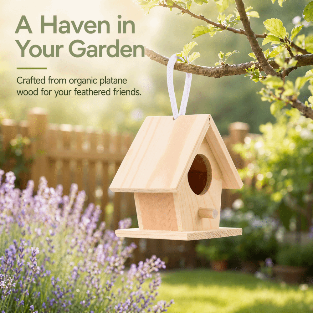 4個入り耐久性のある吊り下げ式バードハウス、吊り下げデザイン - Insect Hotel Wood のレビューと価格