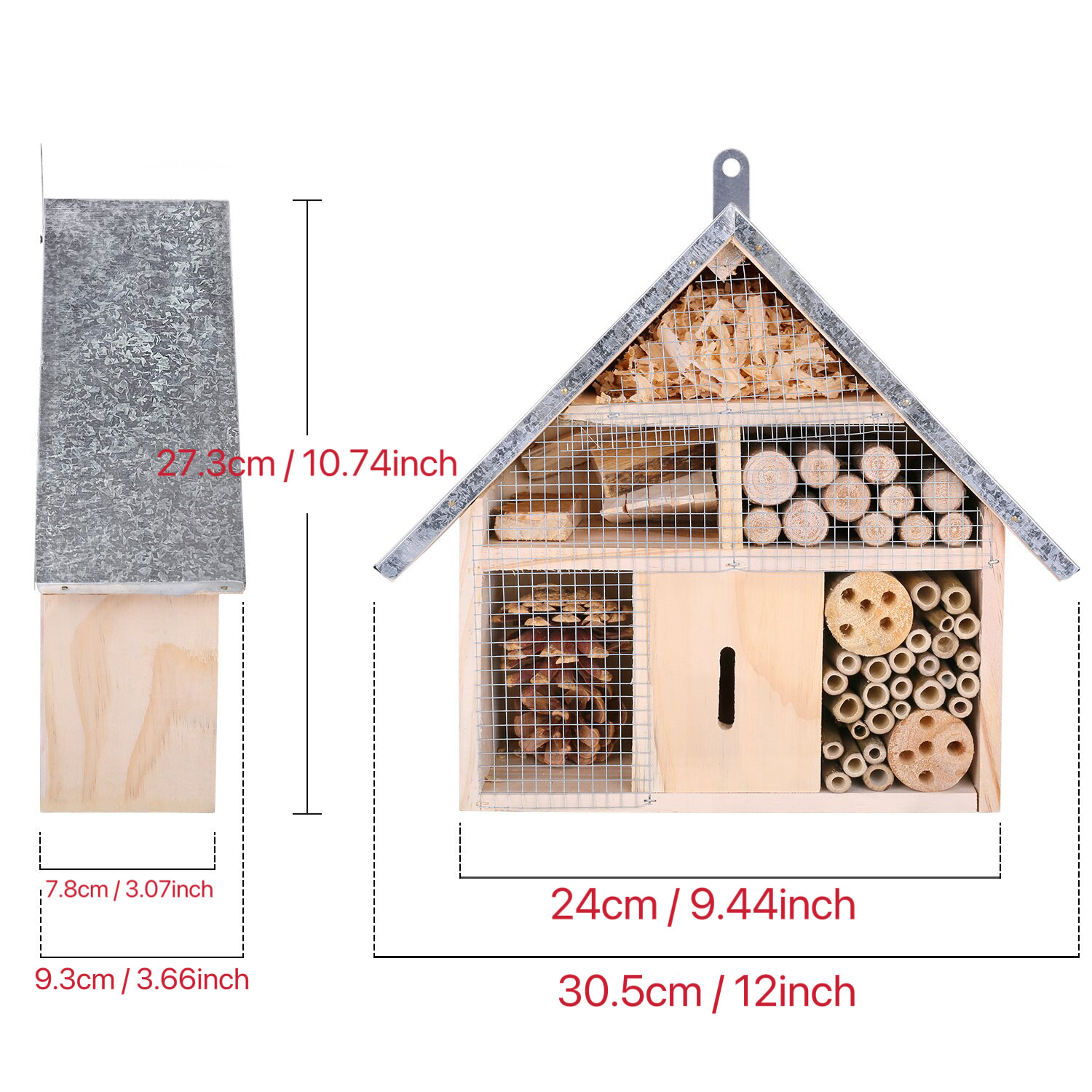 木製昆虫ハウス 蜂の巣 虫ホテル 隠れ家 天然木 屋外装飾 - Insect Hotel Wood のレビューと価格