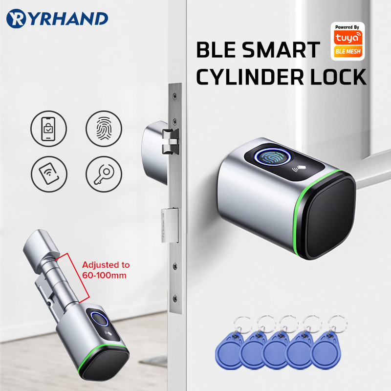ユーロ Tuya スマート指紋電子ロック シリンダー付き T - Smart Garden Lock のレビューと価格