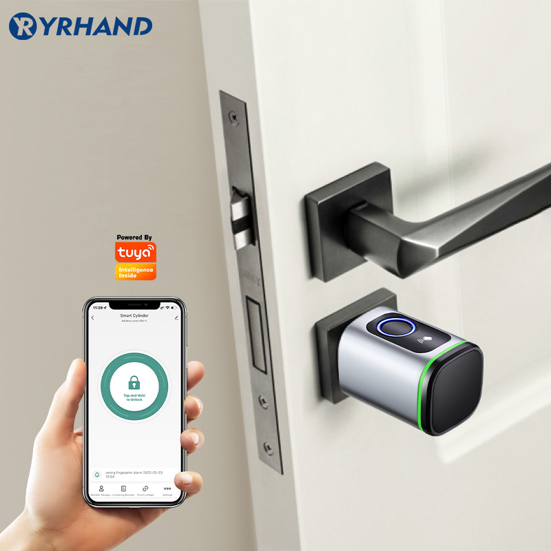 ユーロ Tuya スマート指紋電子ロック シリンダー付き T - Smart Garden Lock のレビューと価格