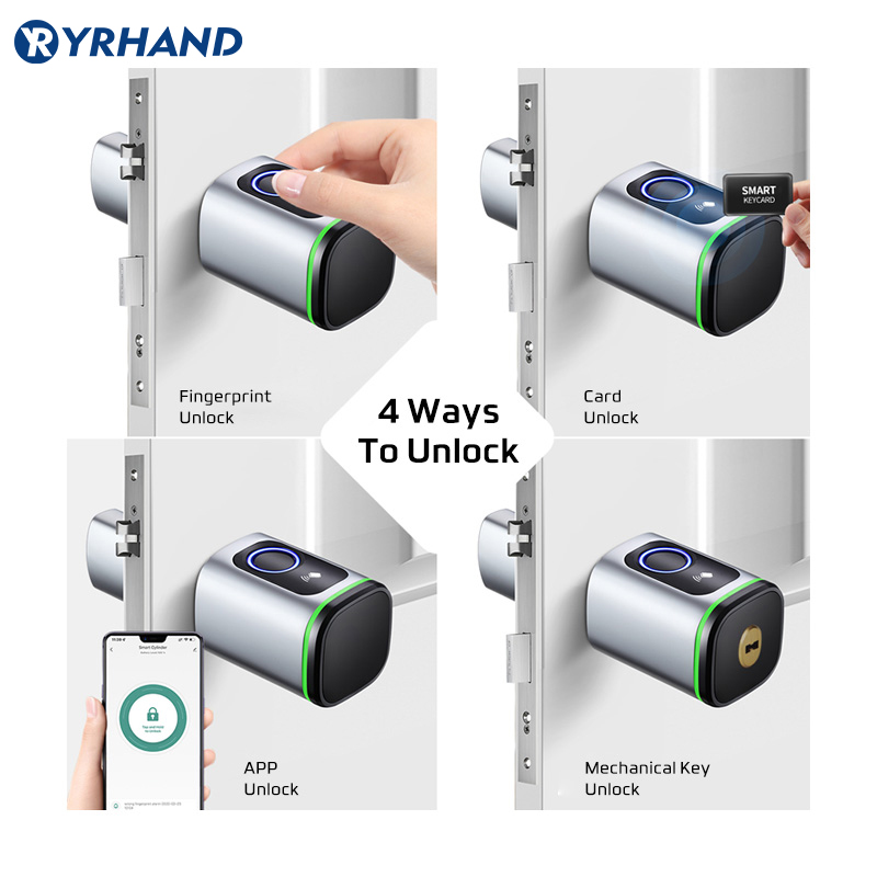 ユーロ Tuya スマート指紋電子ロック シリンダー付き T - Smart Garden Lock のレビューと価格