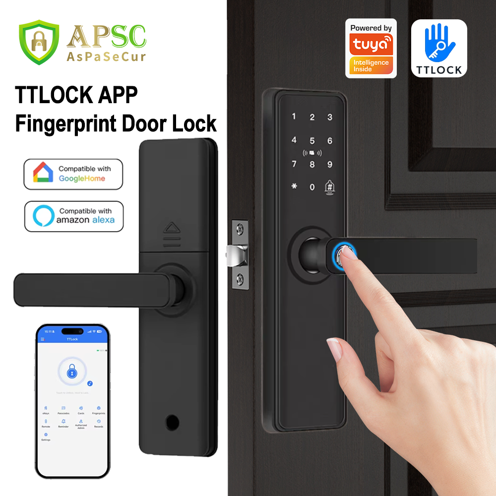 TTLOCKアプリ対応 指紋認証ドアロックシステム Blue - Smart Garden Door Lock のレビューと価格