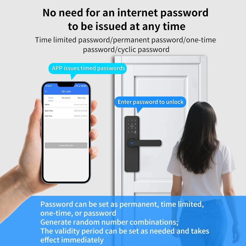 TTLOCKアプリ対応 指紋認証ドアロックシステム Blue - Smart Garden Door Lock のレビューと価格