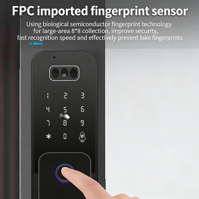 Tuya防水3D顔認証屋外ゲート指紋ロックアプリ遠隔操作指紋 - Smart Garden Door Lock のレビューと価格
