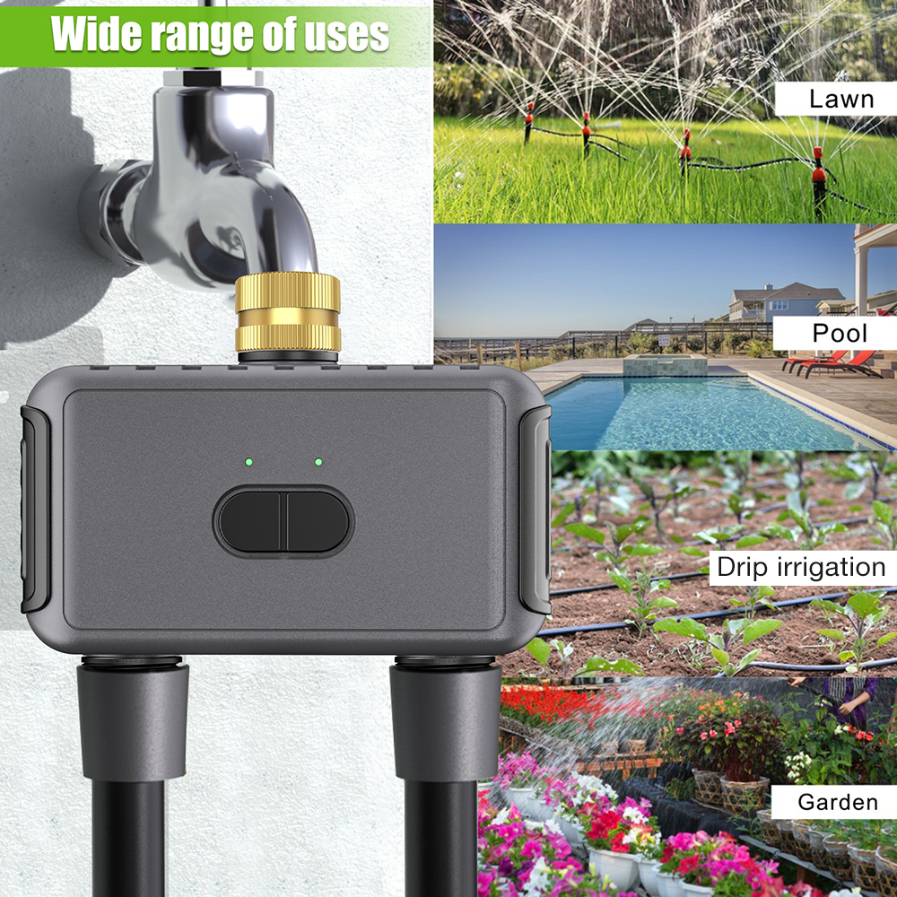 Tuya WiFi ウォータータイマースマート 2 コンセン - Smart Garden At Home のレビューと価格
