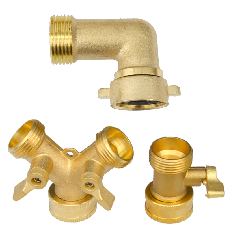 ヘビーデューティ真鍮 1-2-4 ウェイスプリッターガーデン - Smart Garden Hose Valve のレビューと価格