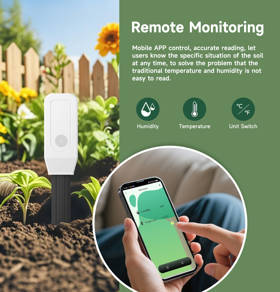 スマート土壌テスターセンサー、Zigbee 3.0土壌水分お - Smart Garden Moisture Sensor のレビューと価格