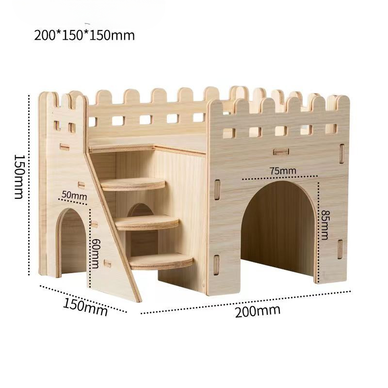クリエイティブハムスターの巣木製フェンスヴィラペット家庭用品 - Insect Hotel Wood のレビューと価格