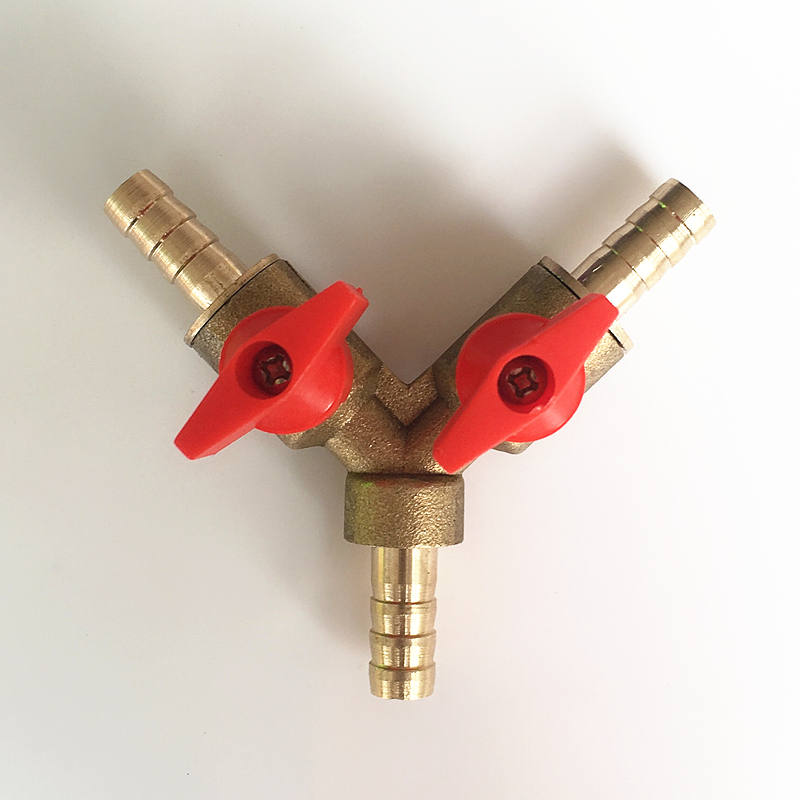 1個入り 8mm 10mm Y型 3方向 小型真鍮ボールバル - Smart Garden Hose Valve のレビューと価格