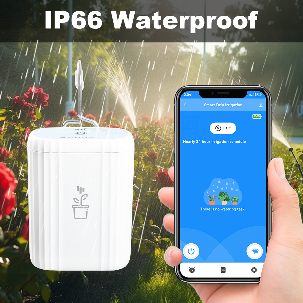 MANHOT WiFi スマート散水ポンプ充電式バッテリーイ - Smart Garden At Home のレビューと価格