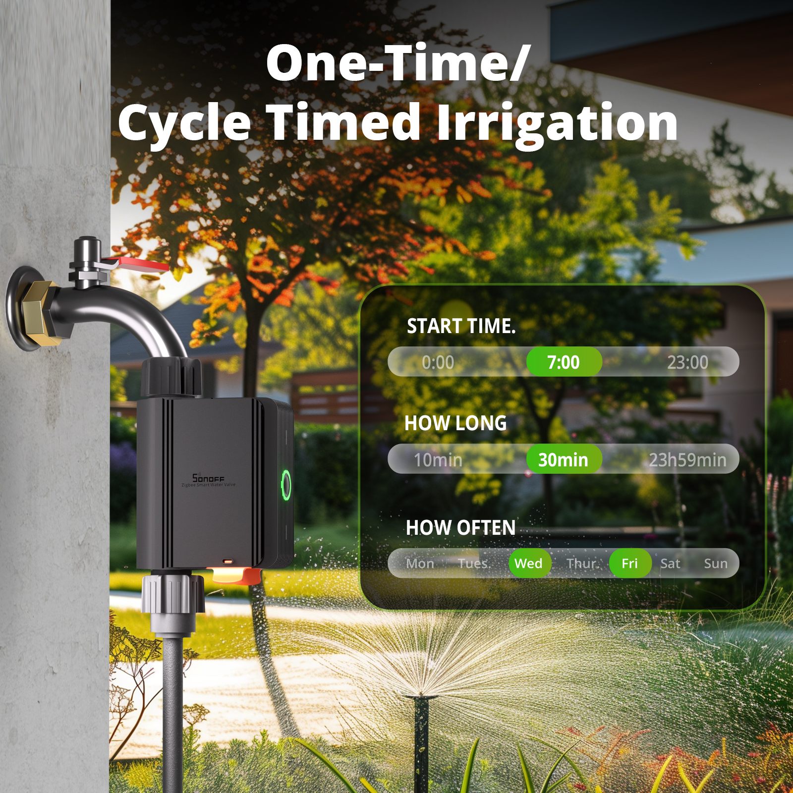 SONOFF SWV Zigbeeスマートウォーターバルブ  - Smart Garden Valve のレビューと価格