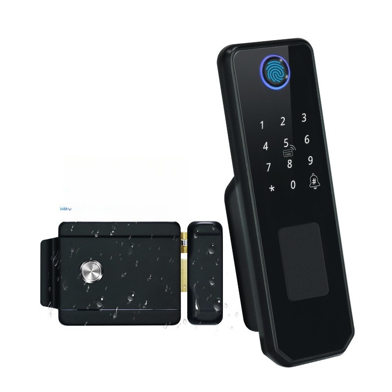 両面指紋認証防水配線不要スマートガーデンロック、屋外耐日性鉄 - Smart Garden Lock のレビューと価格