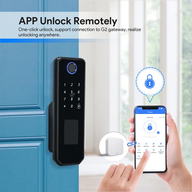 両面指紋認証防水配線不要スマートガーデンロック、屋外耐日性鉄 - Smart Garden Lock のレビューと価格