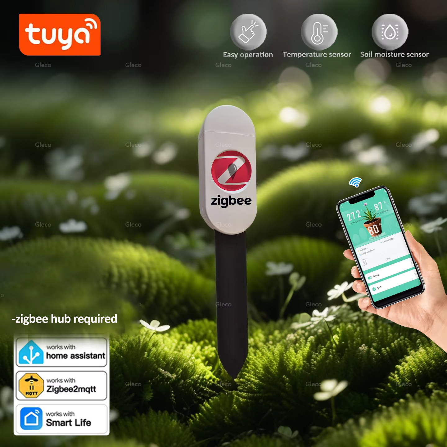 Tuya Smart Life Zigbee 土壌水分テスタ - Smart Garden Moisture Sensor のレビューと価格