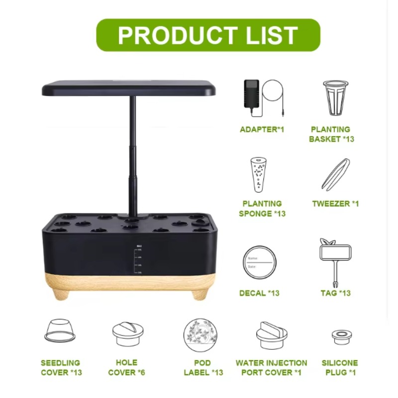 スマート室内水耕栽培ガーデン-5L水槽、家庭で新鮮な野菜やハ - Smart Garden At Home のレビューと価格