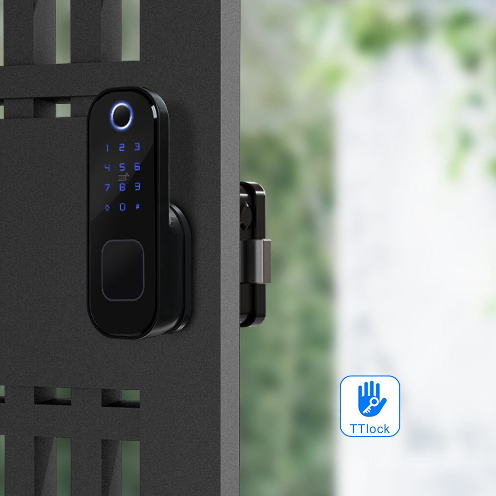 インテリジェントドアロック,両面指紋センサー,RFIDカード - Smart Garden Lock のレビューと価格