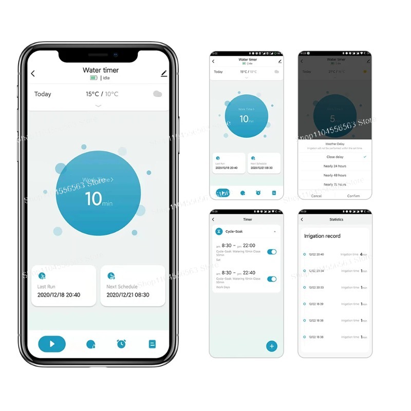 スマートWiFiガーデン散水タイマー：自動点滴灌漑コントロー - Smart Garden Valve のレビューと価格