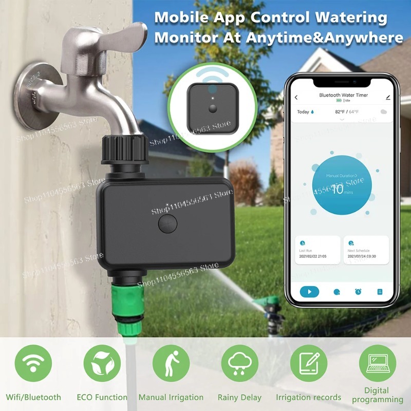 スマートWiFiガーデン散水タイマー：自動点滴灌漑コントロー - Smart Garden Valve のレビューと価格