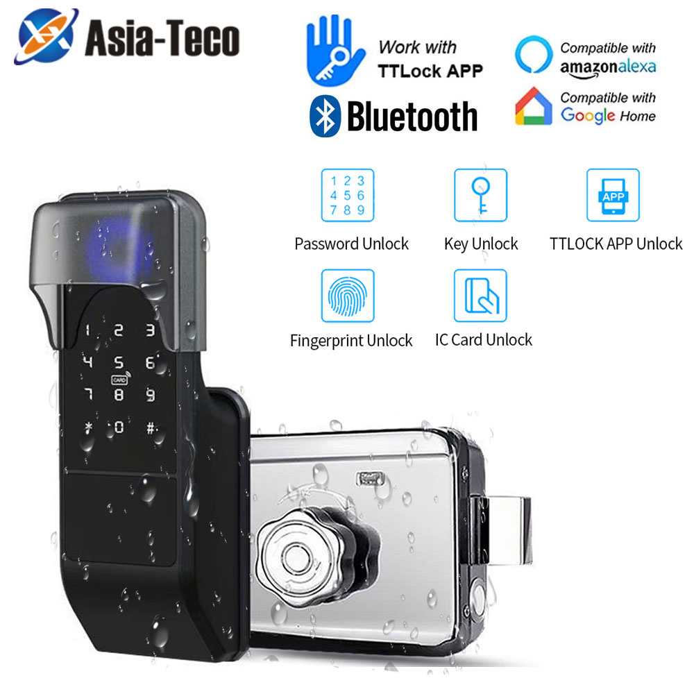 IP65 防水 TTLock 指紋スマートドアロック屋外ゲー - Smart Garden Lock のレビューと価格