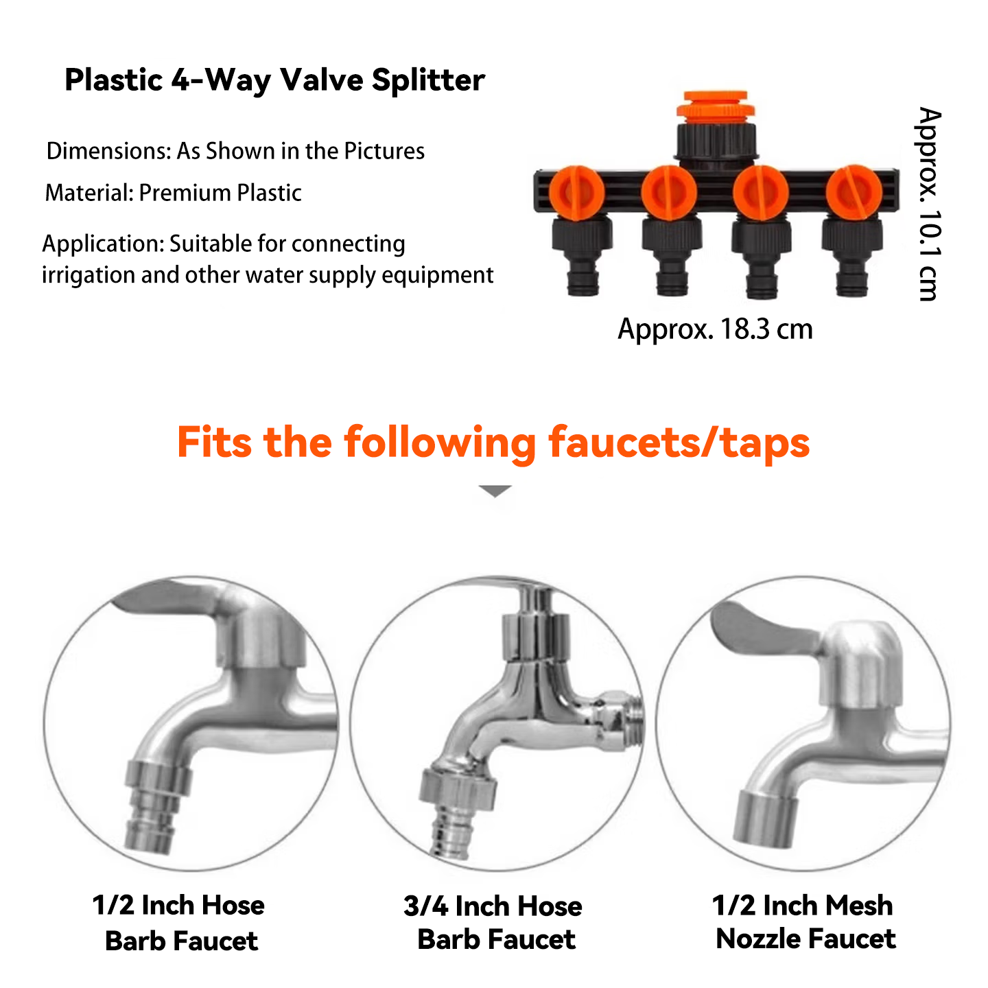 1 入力 4 出力 5 ウェイ水栓スプリッター独立制御バルブ - Smart Garden Hose Valve のレビューと価格