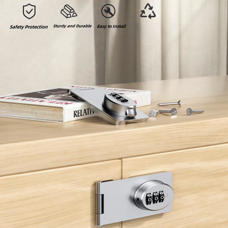 機械式パスワードロックドアセキュリティスライドラッチロック小 - Smart Garden Door Lock のレビューと価格
