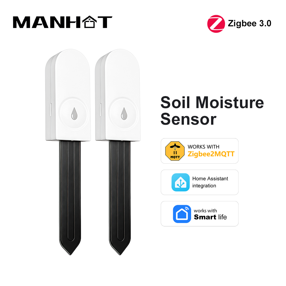 Zigbee 3.0 土壌水分センサー 温度と湿度計 サーモ - Smart Garden Moisture Sensor のレビューと価格