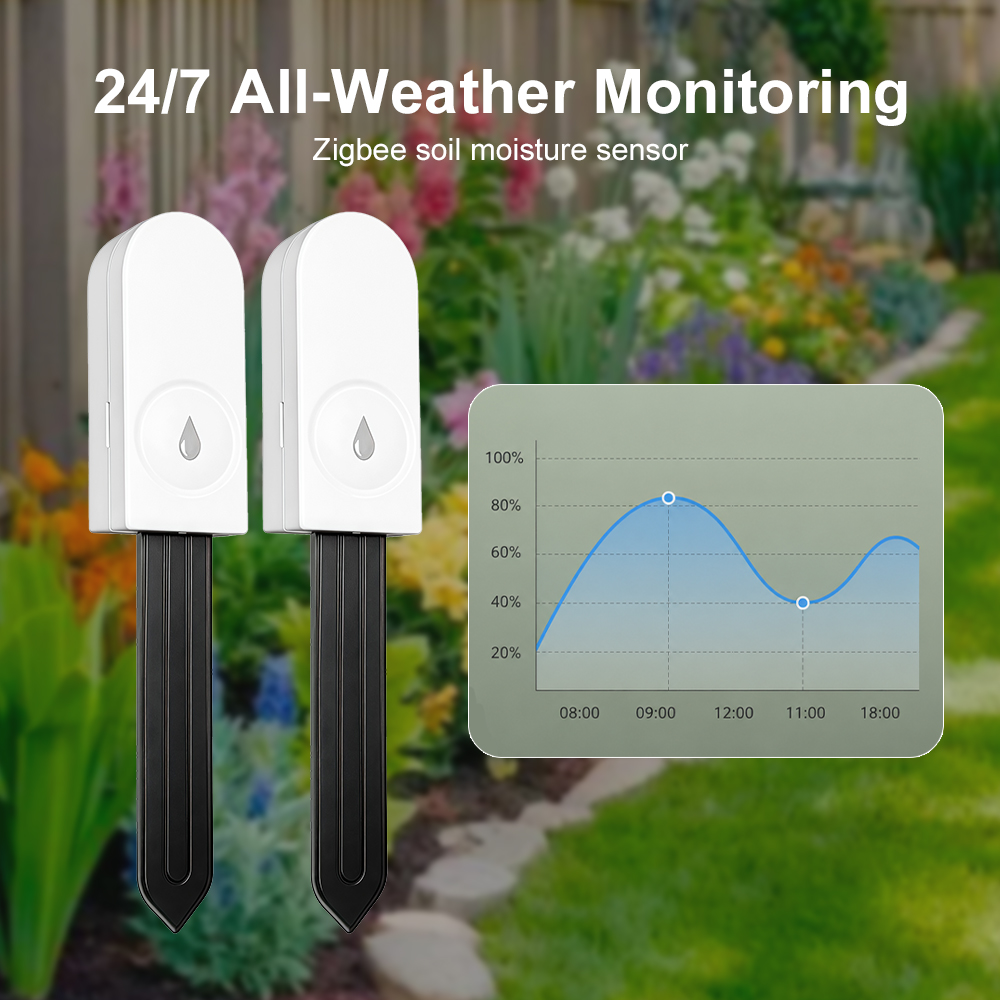 Zigbee 3.0 土壌水分センサー 温度と湿度計 サーモ - Smart Garden Moisture Sensor のレビューと価格