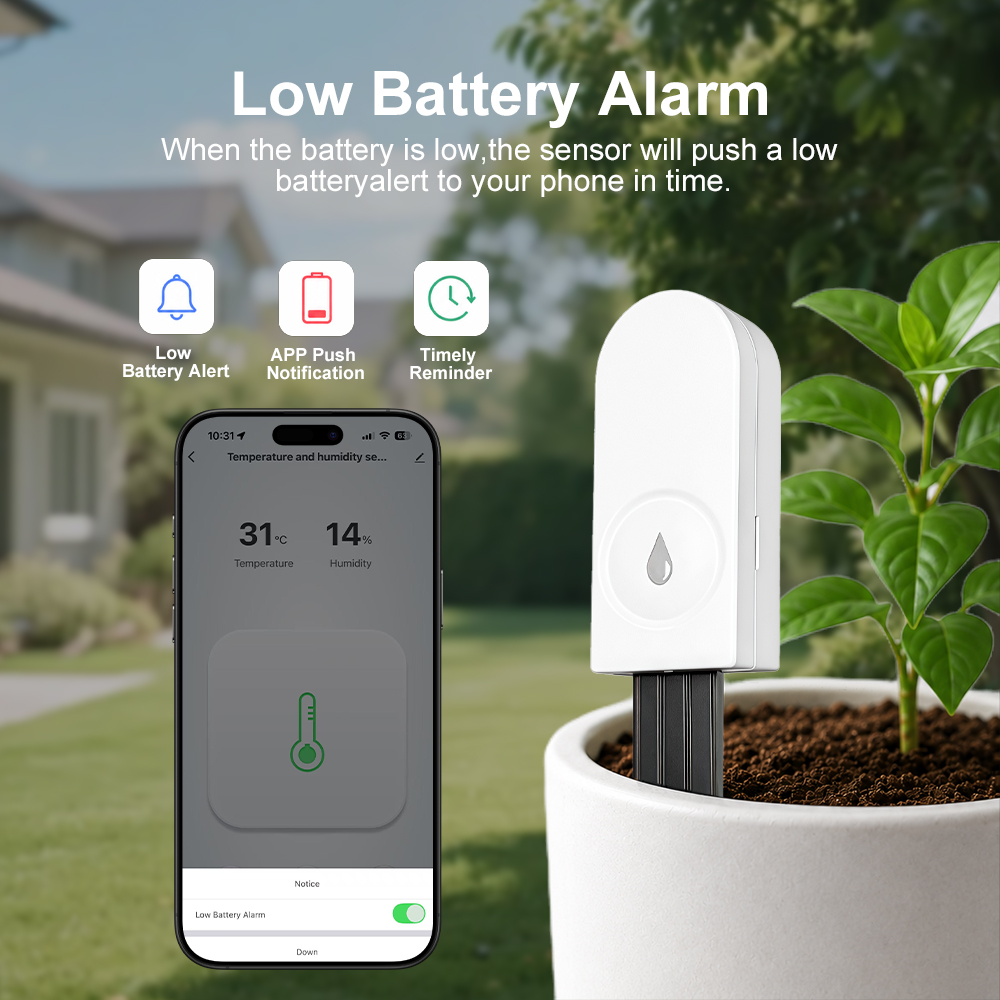 Zigbee 3.0 土壌水分センサー 温度と湿度計 サーモ - Smart Garden Moisture Sensor のレビューと価格