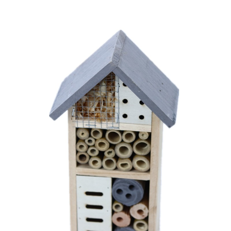吊り下げ式木製昆虫ホテル、多機能蜂と蝶の家、屋外庭園昆虫シェ - Insect Hotel Wood のレビューと価格