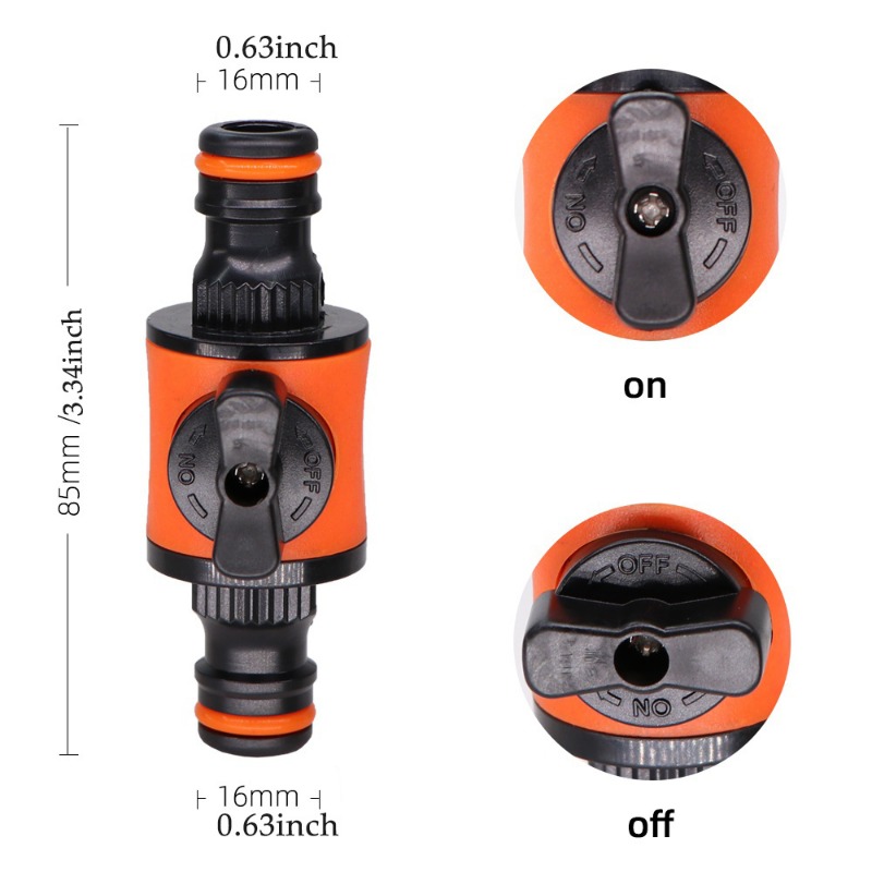 1PC/2PCS 16MM等径ガーデンホースシャットオフバル - Smart Garden Hose Valve のレビューと価格