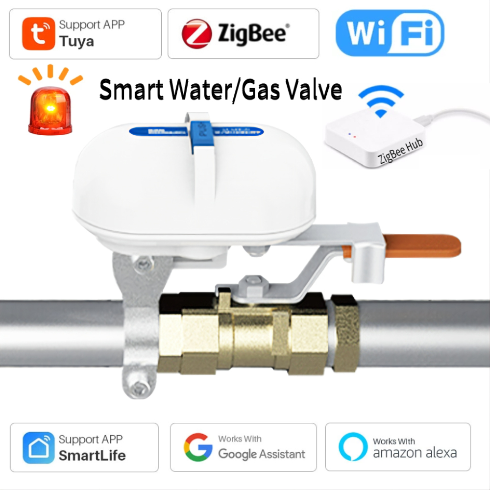 Tuya-庭用のコネクテッドホーム蛇口,Wi-Fi,Zigb - Smart Garden Valve のレビューと価格