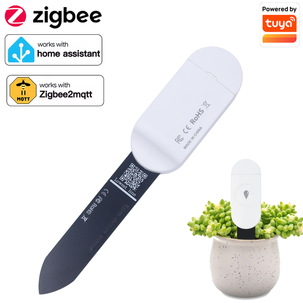 Tuya Zigbee 温度湿度水分検出器スマート土壌テスタ - Smart Garden Moisture Sensor のレビューと価格