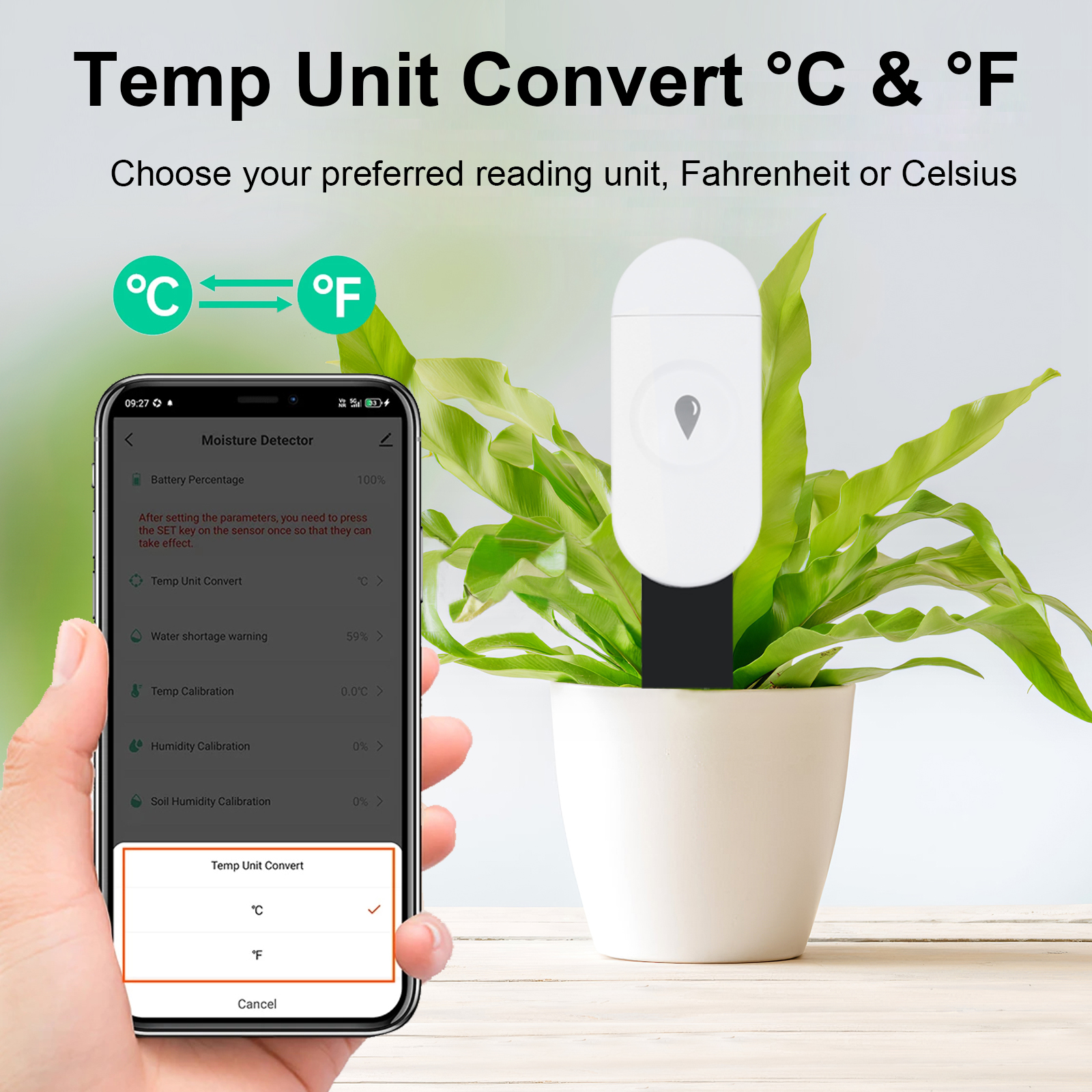 Tuya Zigbee 温度湿度水分検出器スマート土壌テスタ - Smart Garden Moisture Sensor のレビューと価格