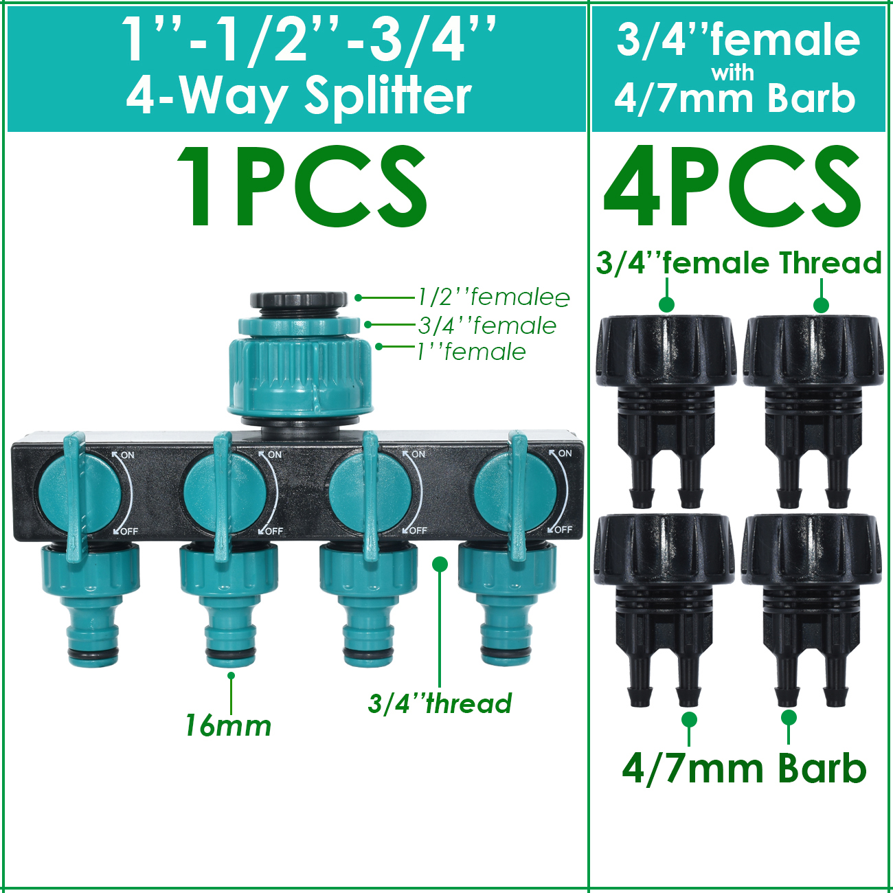 Kesla 1/2 ''3/4'' 1 ''水タップスプリッ - Smart Garden Hose Valve のレビューと価格