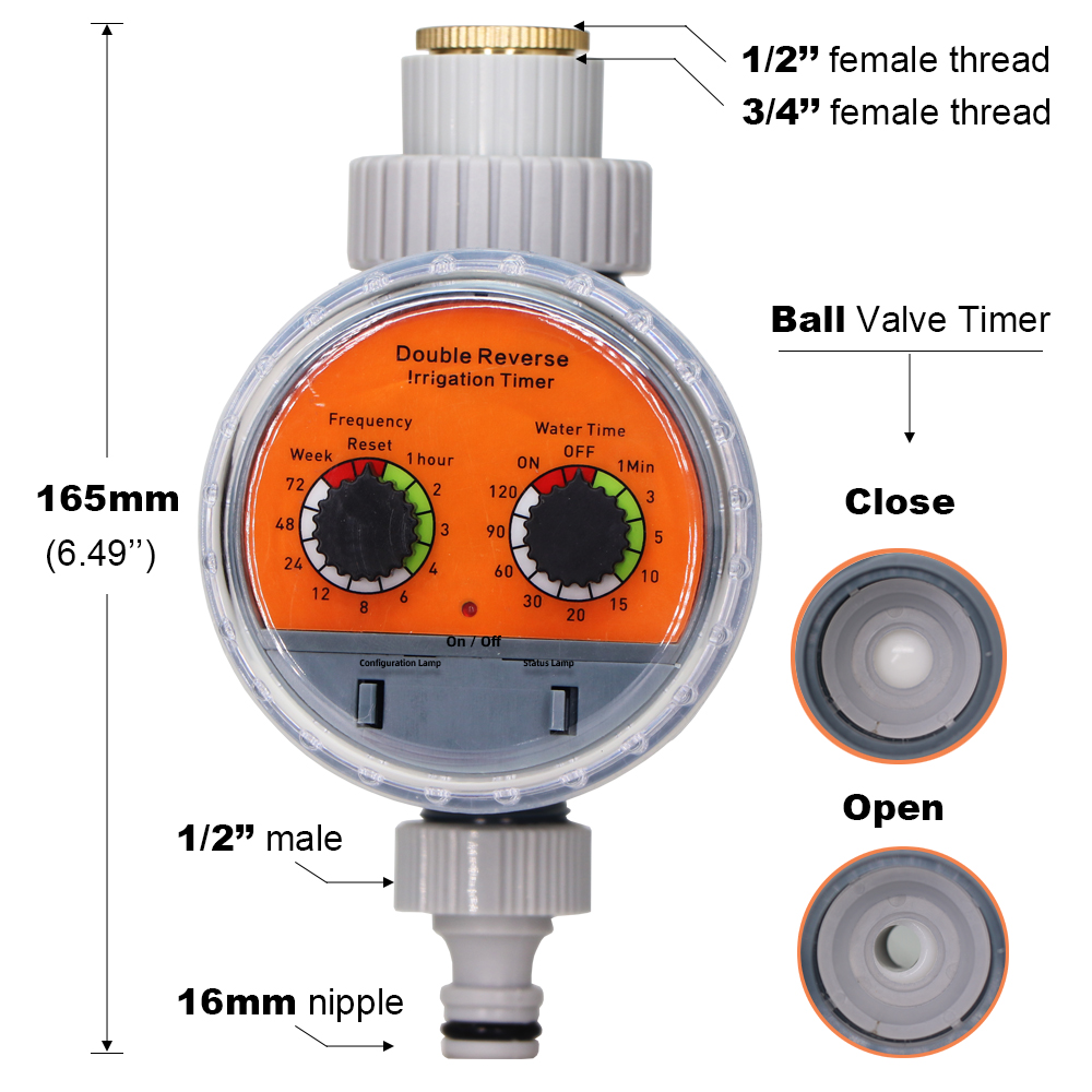 Mutiakieボールバルブガーデンウォータータイマー自動電 - Smart Garden Valve のレビューと価格