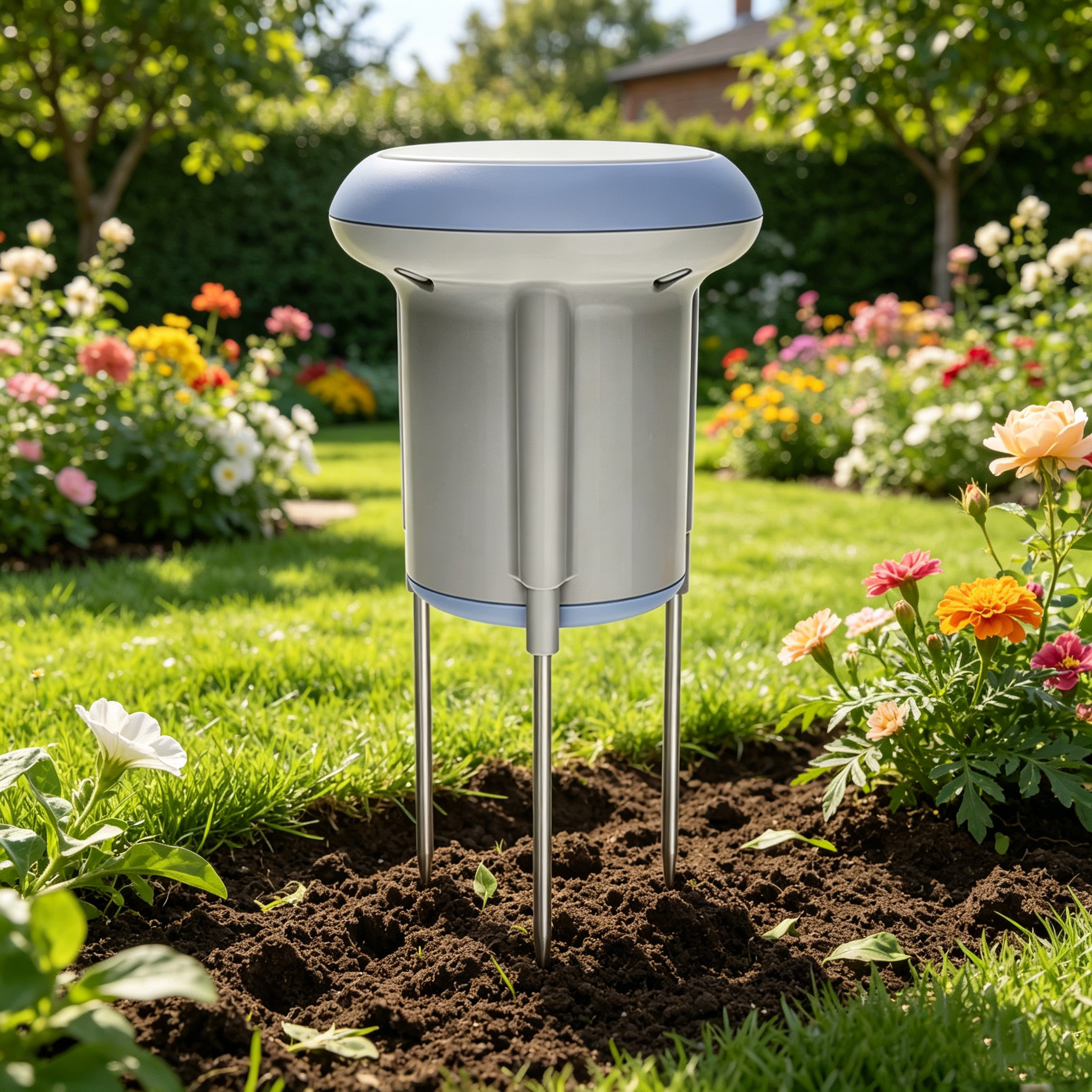 新しいスマート土壌センサー ソーラー式 水分・温度・湿度計  - Smart Garden Moisture Sensor のレビューと価格