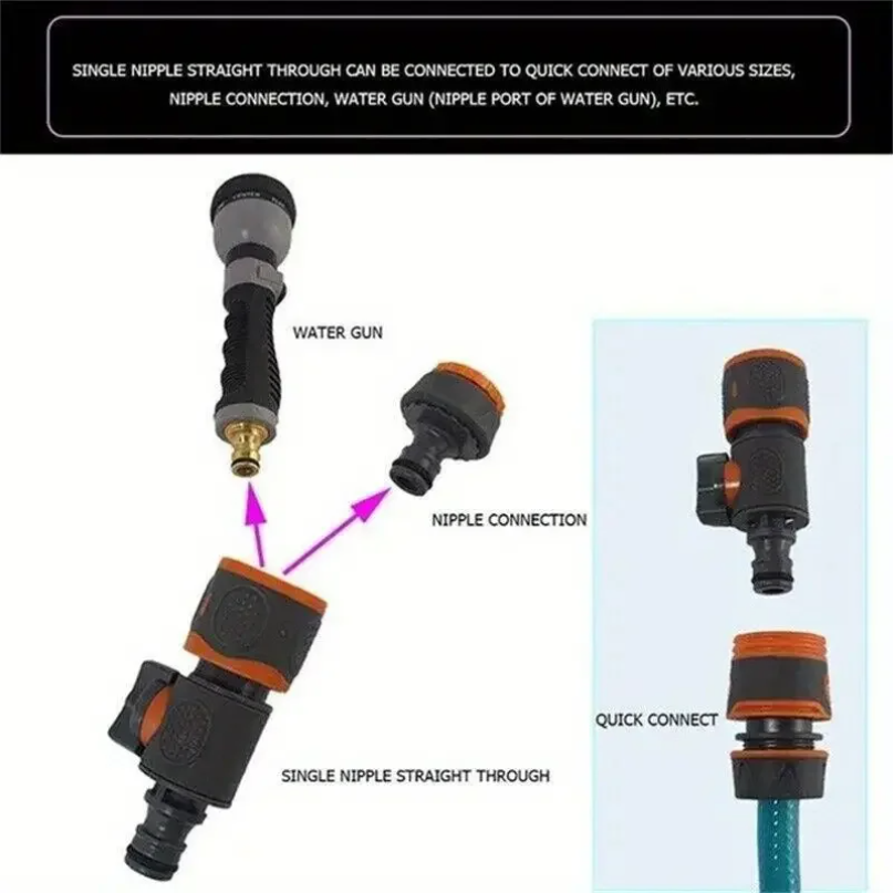 クイックコネクトガーデンホースアダプター（遮断バルブ付き）- - Smart Garden Hose Valve のレビューと価格