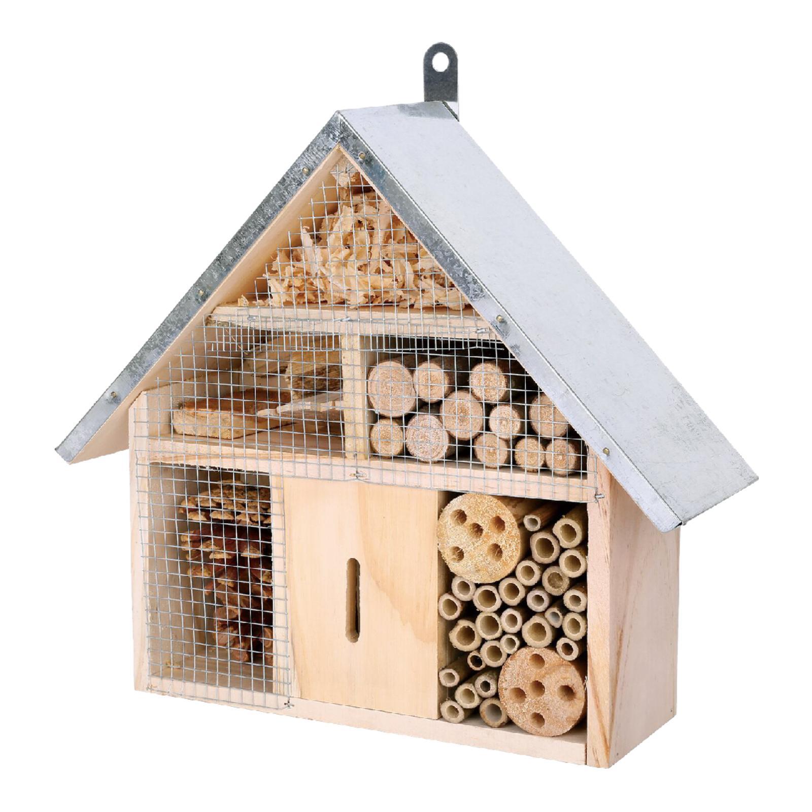 庭の蜂の家 木製吊り下げ式ホテル 自然な養蜂シェルター 屋外 - Insect Hotel Wood のレビューと価格