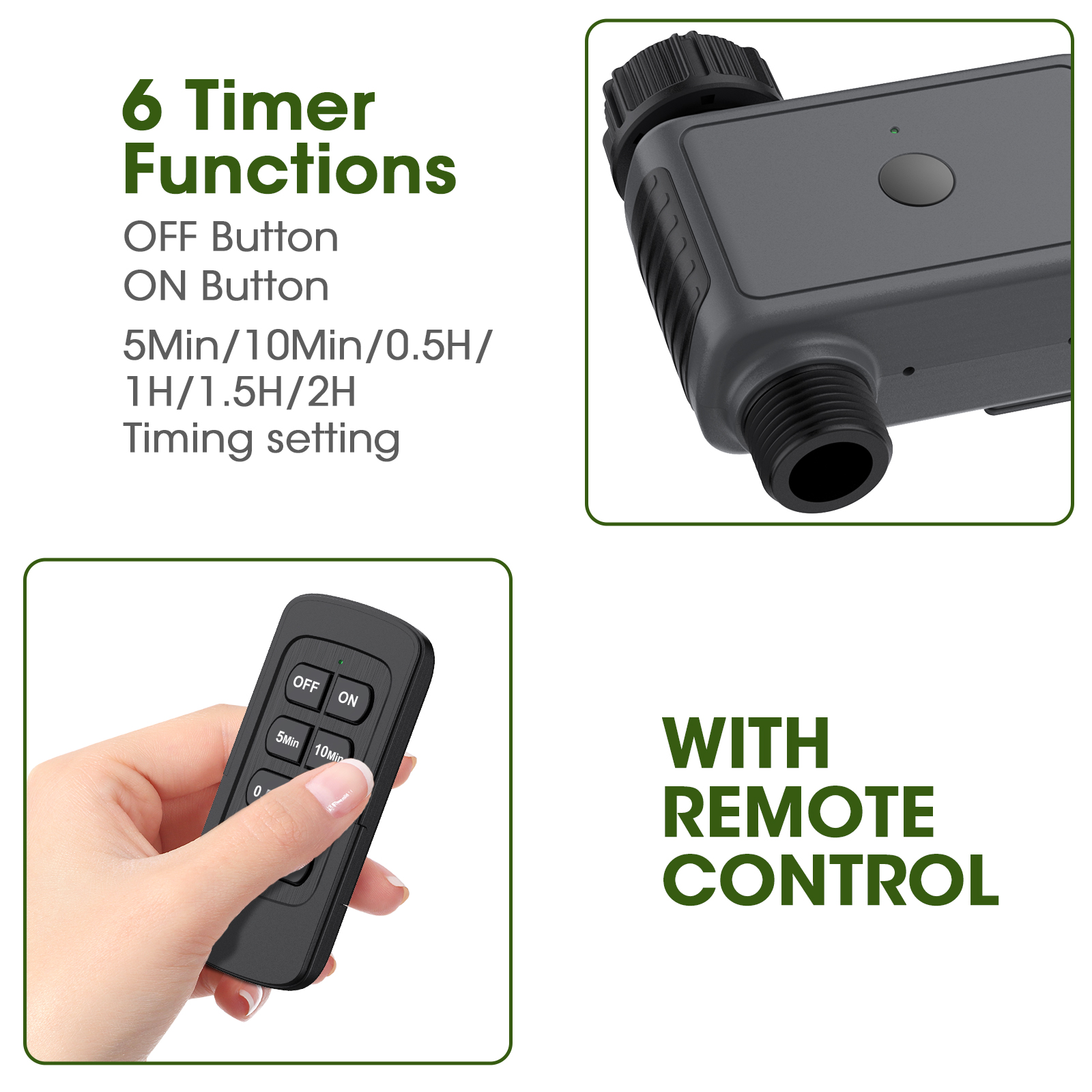 スマートガーデン散水タイマー ワイヤレス自動点滴灌漑コントロ - Smart Garden Valve のレビューと価格
