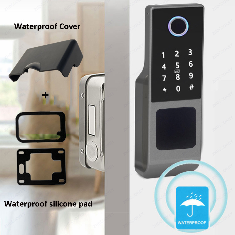 Tuya WiFi 両面指紋ドアロック IP66 防水パスコ - Smart Garden Door Lock のレビューと価格