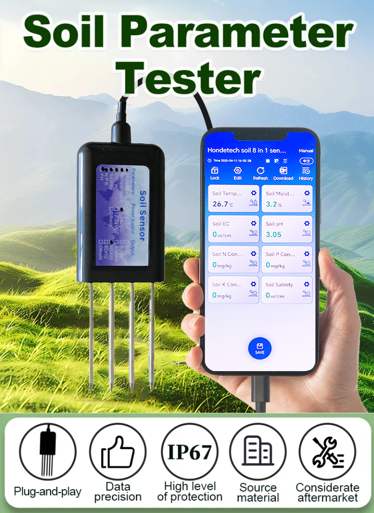 土壌分析装置 温度・水分2in1センサー RS485 APP - Smart Garden Moisture Sensor のレビューと価格
