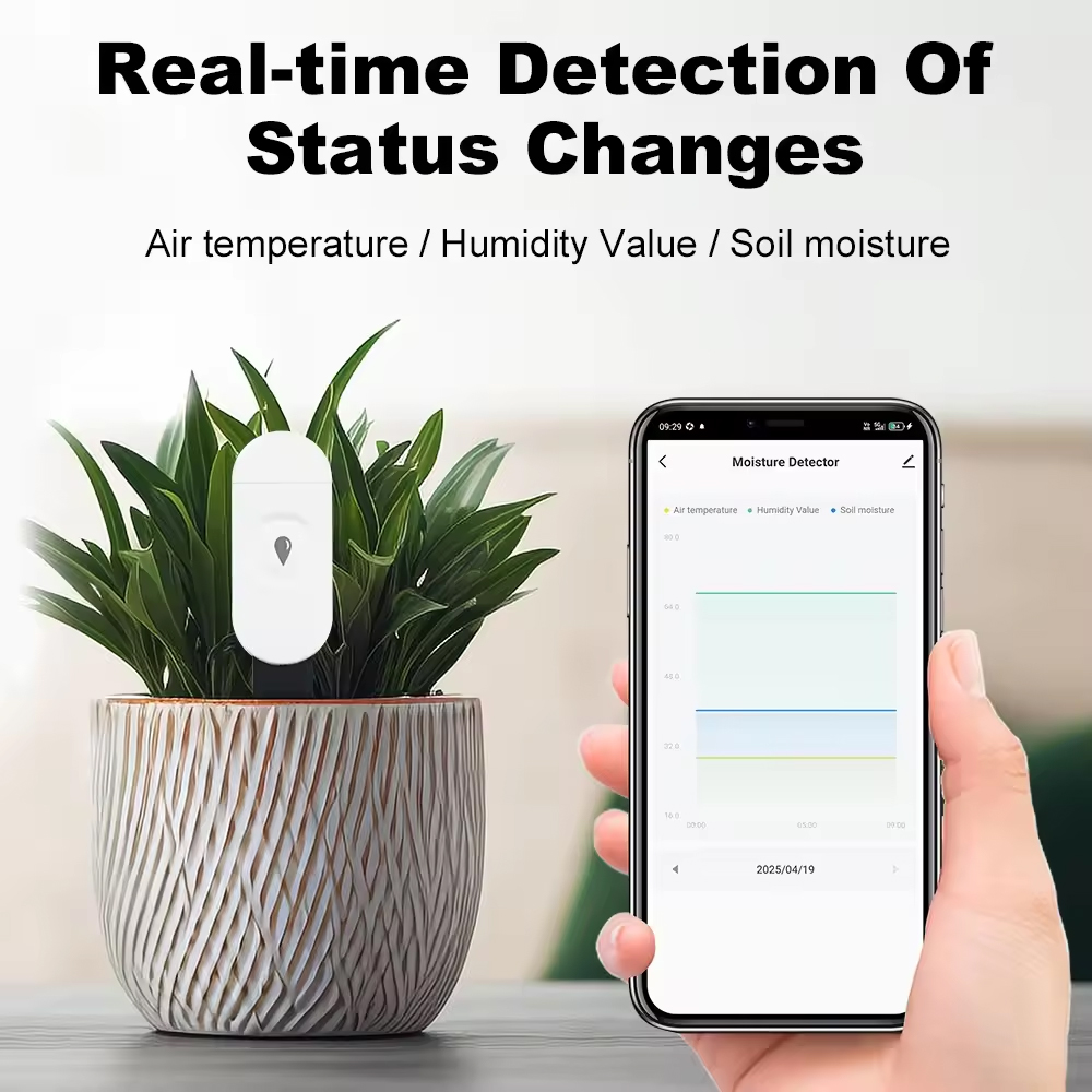 Tuya Zigbee 温度湿度水分検出器スマート土壌テスタ - Smart Garden Moisture Sensor のレビューと価格