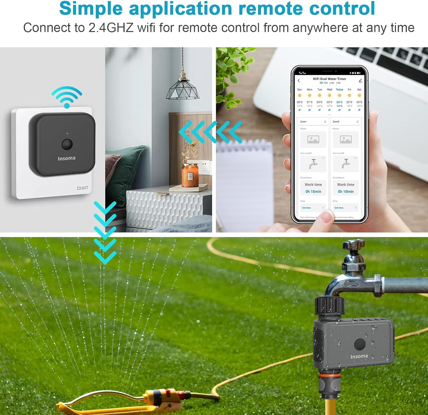 Insoma Wifi 自動散水タイマー リモートガーデンウ - Smart Garden At Home のレビューと価格